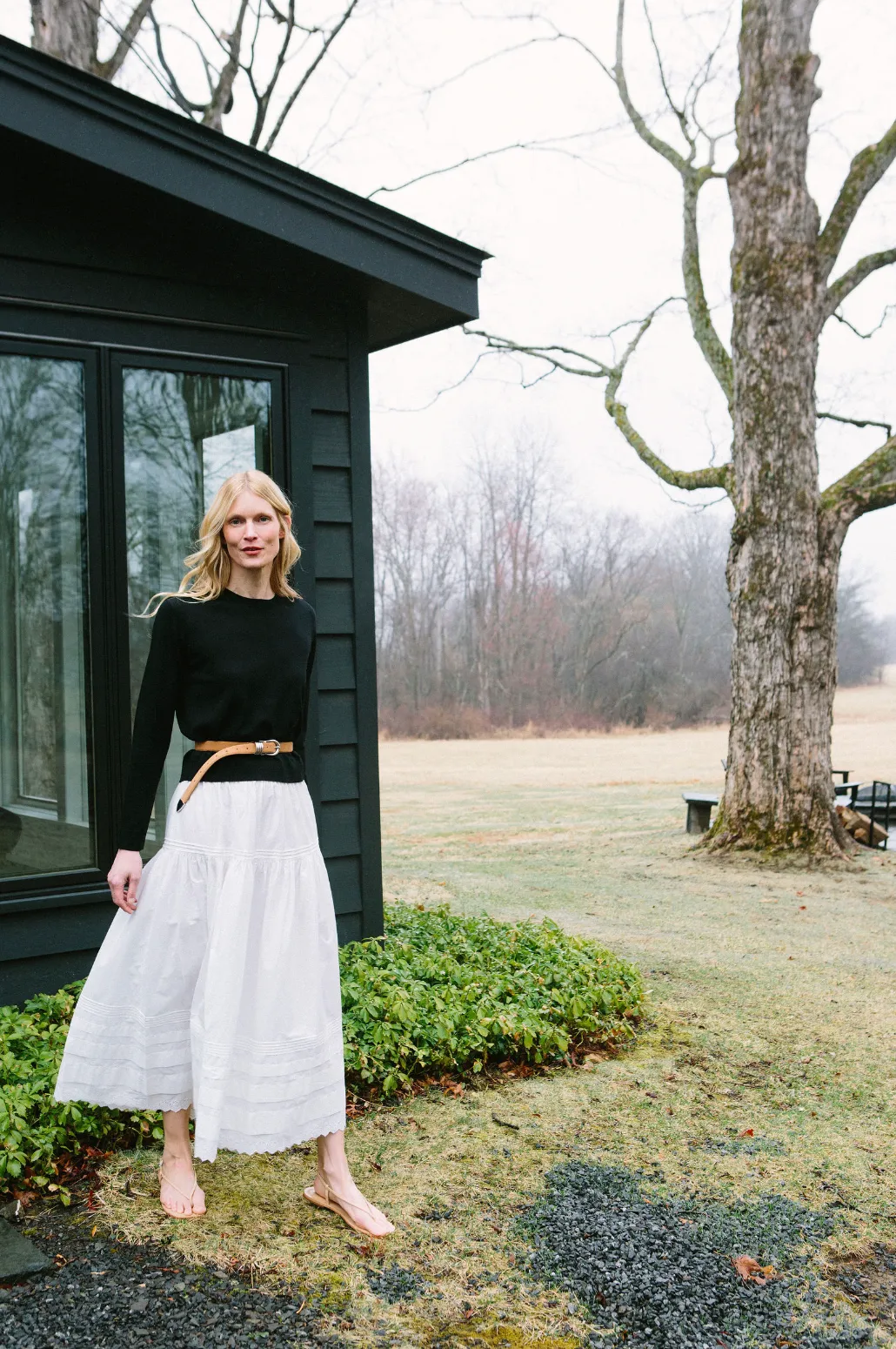 Jane Merino Pullover- Black