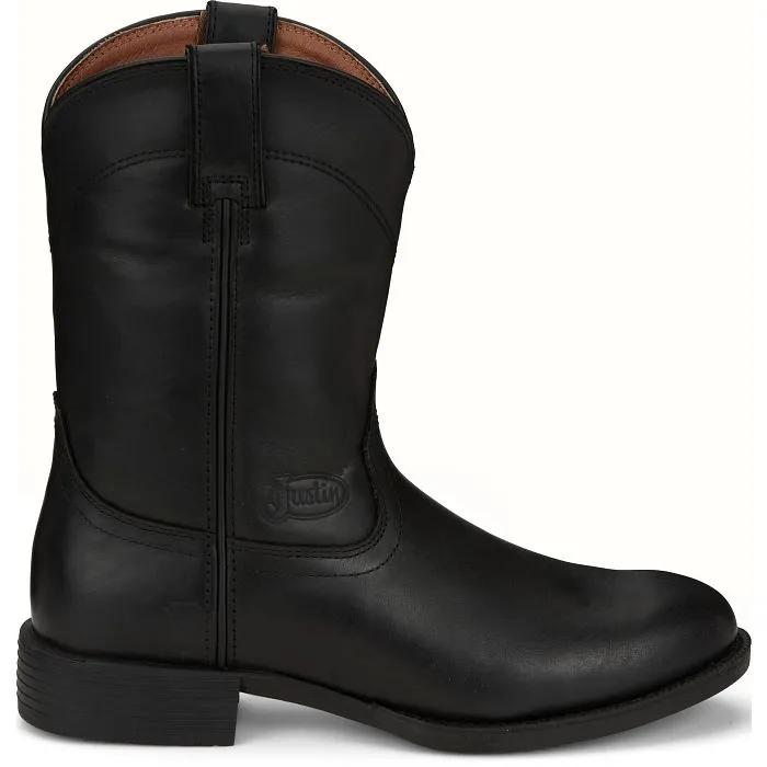 Justin Boots Men's 10" Kilgore Black Roper Western Boots
