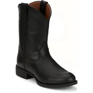 Justin Boots Men's 10" Kilgore Black Roper Western Boots