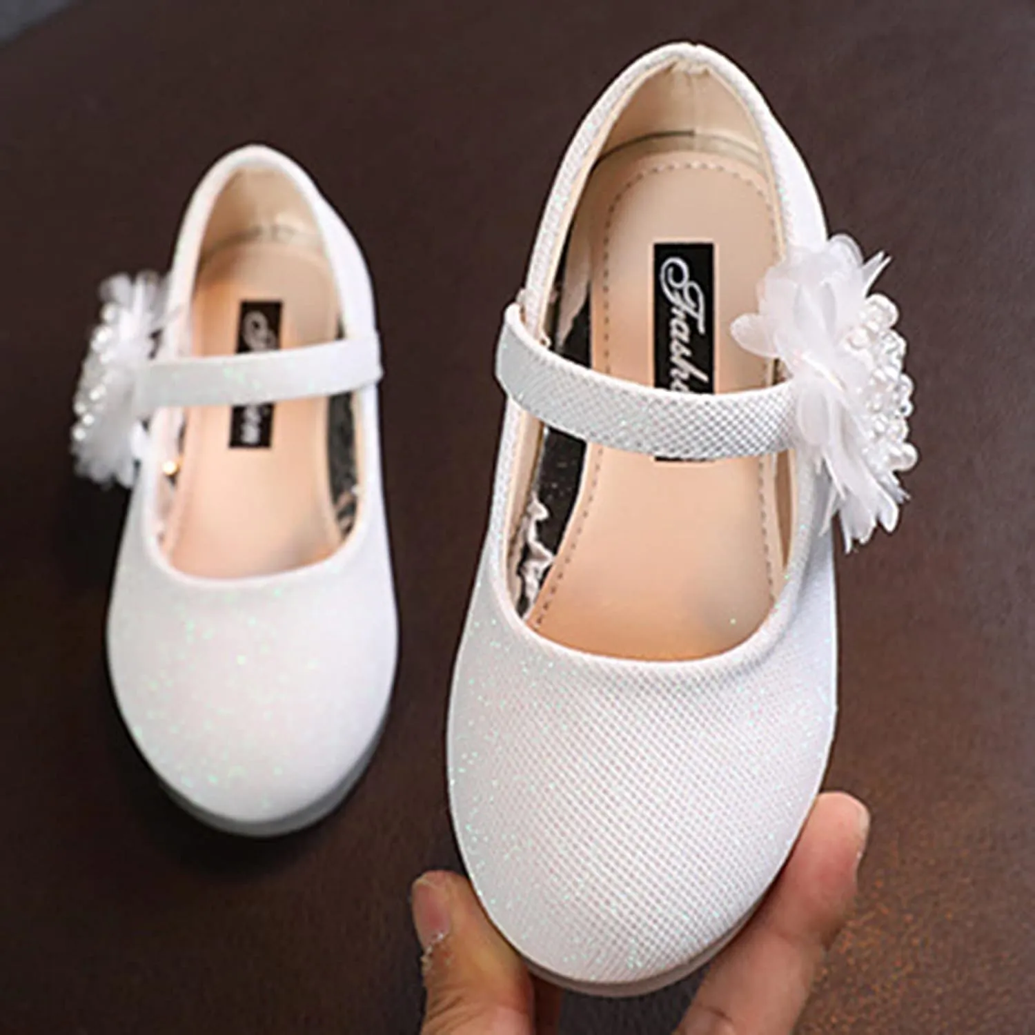 Kids Dress Shoes Girls Mary Jane Shoes Cute Flower Girls Casual Dress Shoes Kids Slip On Slip Shoe Girl Size