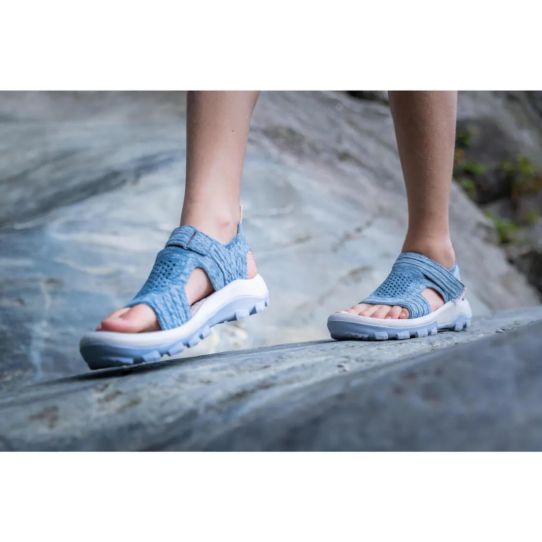 Kids’ Hiking Sandals MH120 - Jr size 10 TO Adult size 6 - Coral