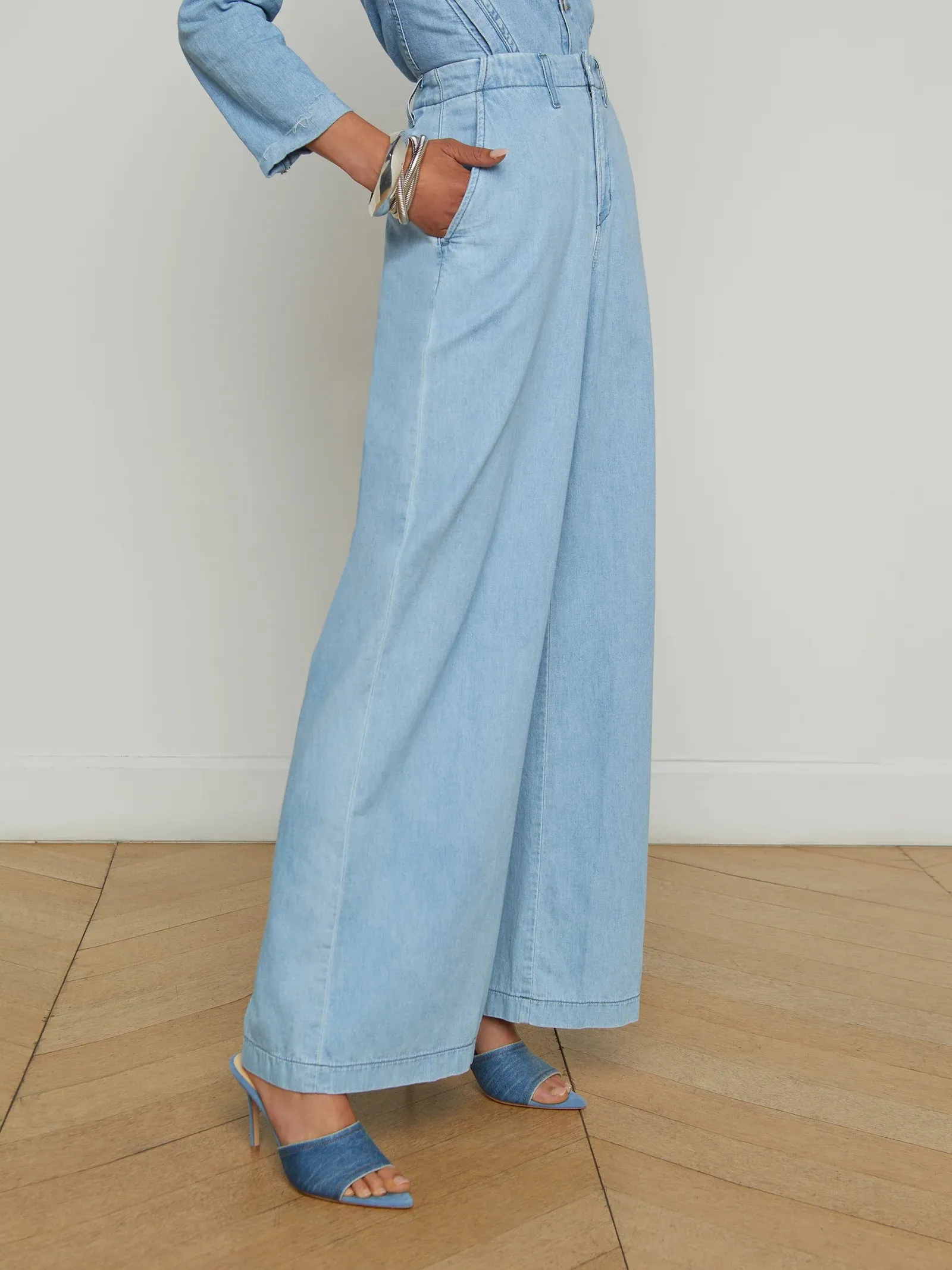L'AGENCE RUNA HIGH RISE WIDE LEG TROUSER