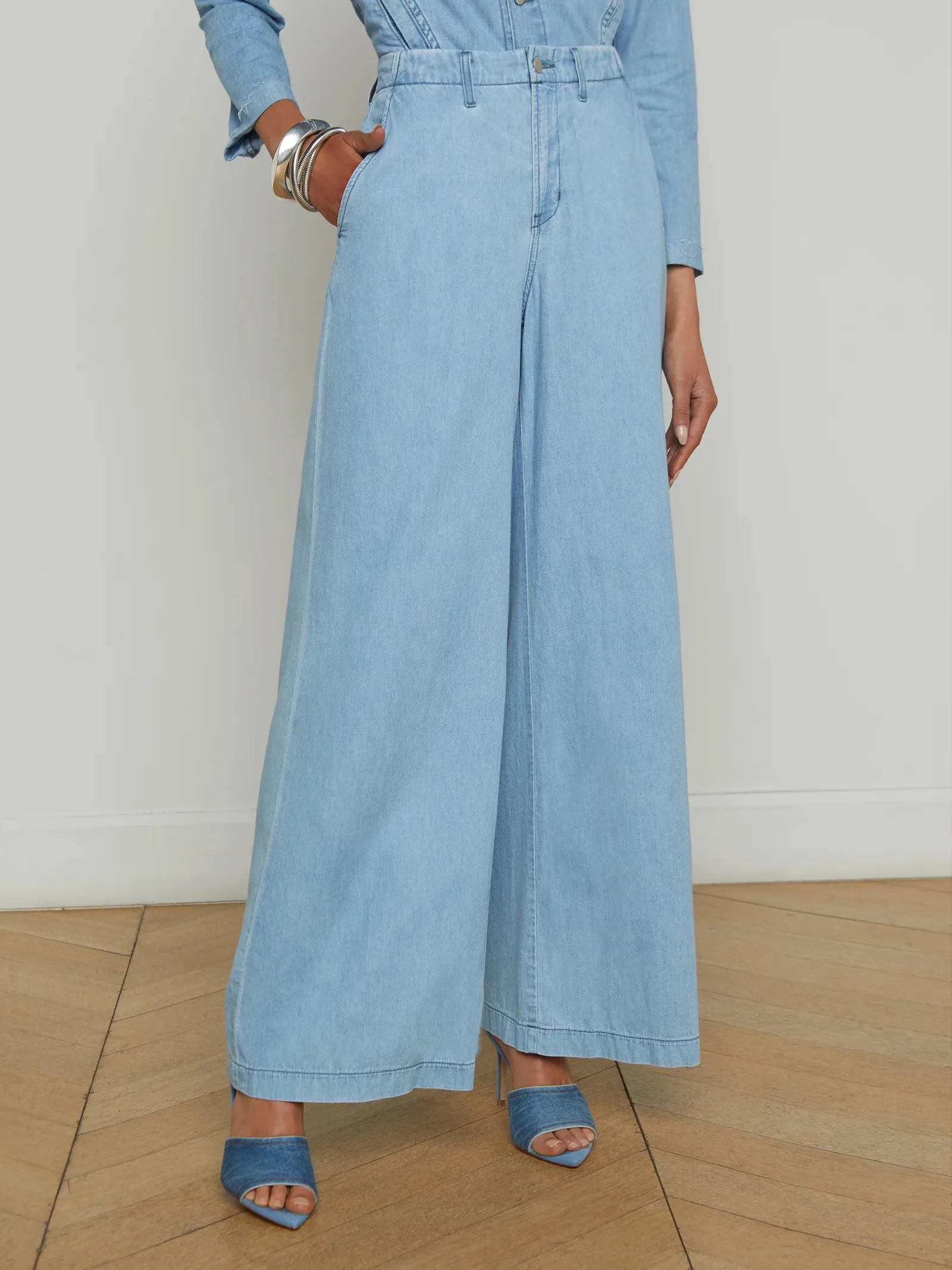 L'AGENCE RUNA HIGH RISE WIDE LEG TROUSER