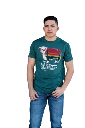 Lazy J Ranch Wear Sunrise Olive Short Sleeve T-Shirt