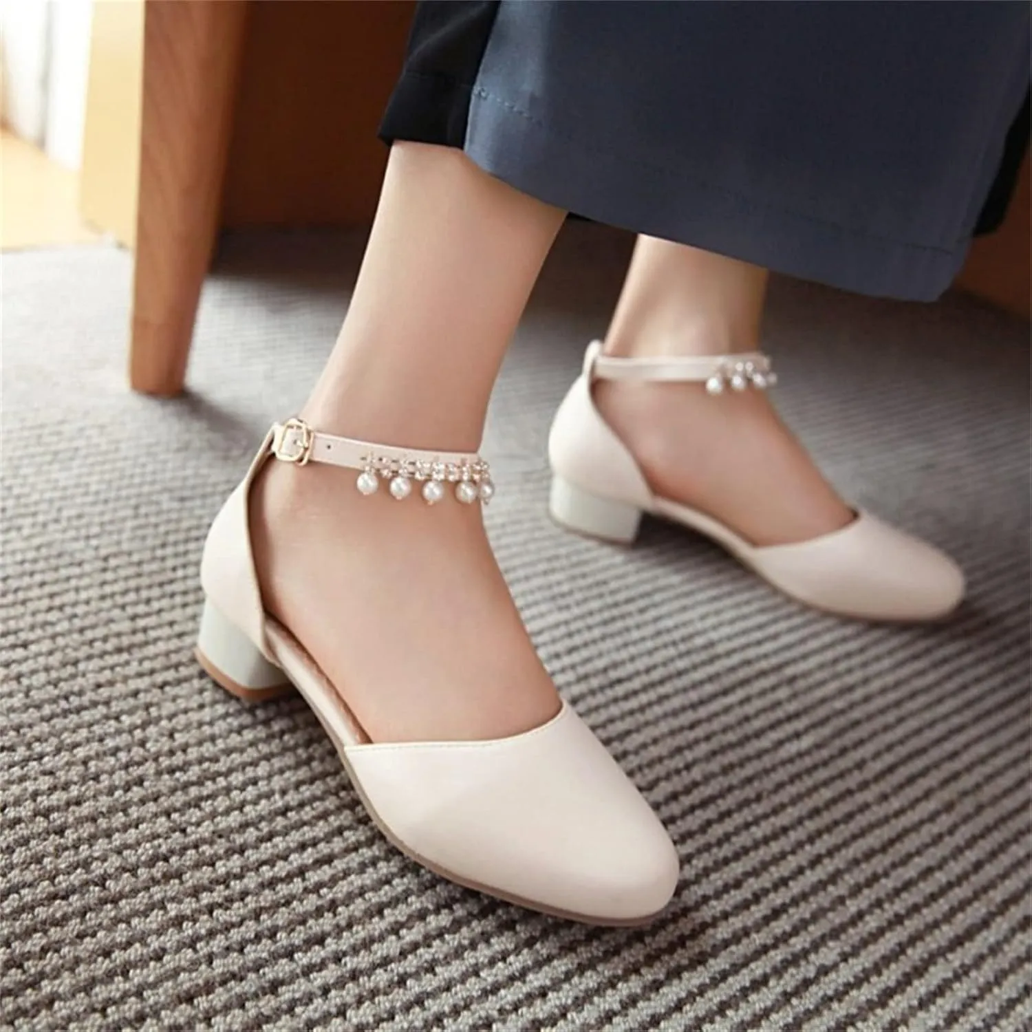 Little Girls Dress Up Shoes Low Heel Princess Hook and Loop Dress Shoes Pary Wedding Prom Shoes for Toddler