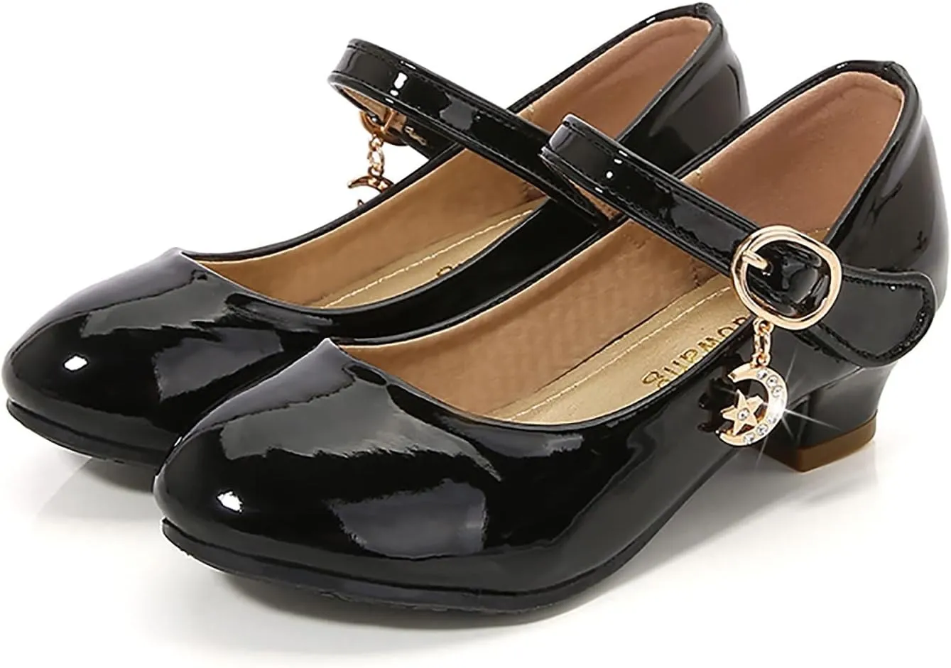 Low Heels Dress Shoes for Girls Mary Jane Flower Girl Shoes Princess Wedding Pary School Performance Shoes