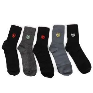 LV Paris Executive Monogram Logo Designed Cotton Socks