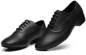 Men's Latin Dance Shoes Men Dance Shoes Latin Ballroom Dance Shoes Low Heel Modern Indoor Men Tango Waltz Salsa Danicng Shoes(Black,40)