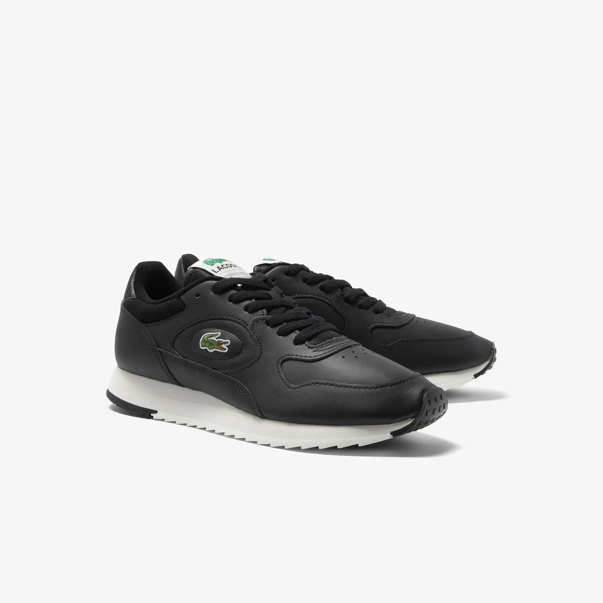 Men's Linetrack Leather Trainers - 46SMA0012