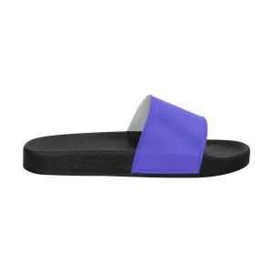 Mens Slide Sandals - Blue Iris Flip Flops by inQue.Style