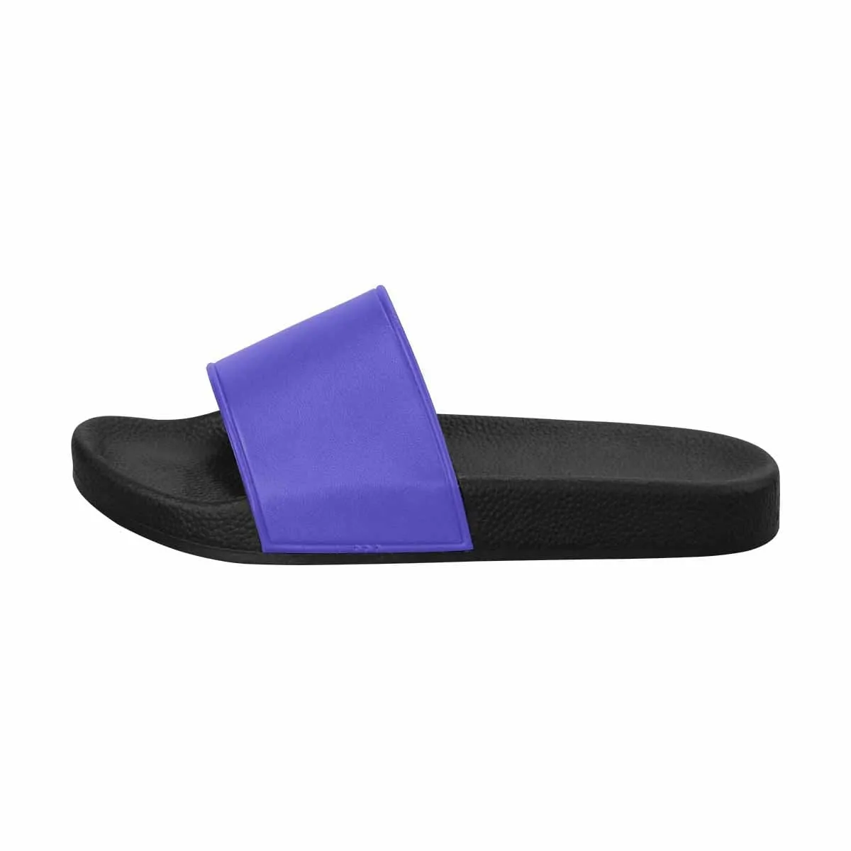 Mens Slide Sandals - Blue Iris Flip Flops by inQue.Style