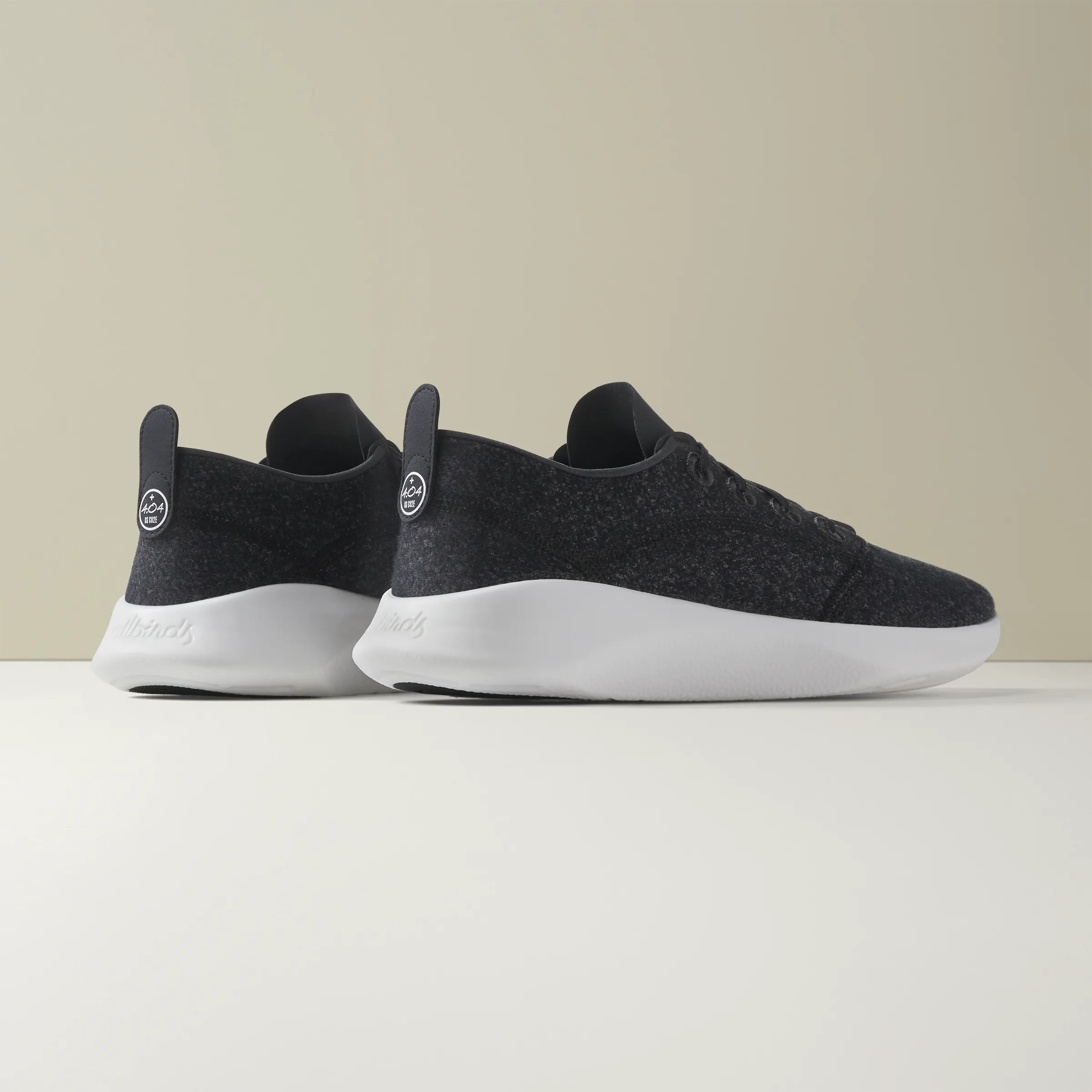 Men's SuperLight Wool Runners - Natural Black (Blizzard Sole)