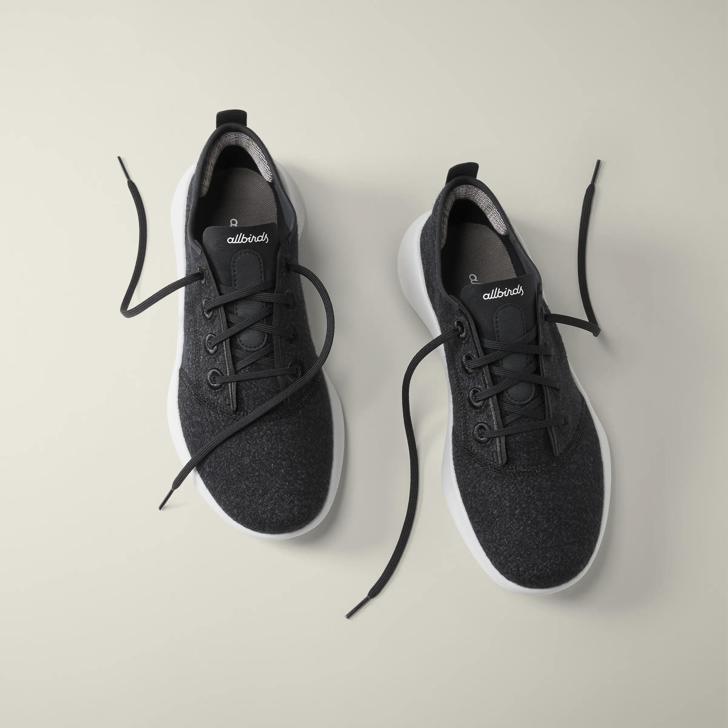 Men's SuperLight Wool Runners - Natural Black (Blizzard Sole)
