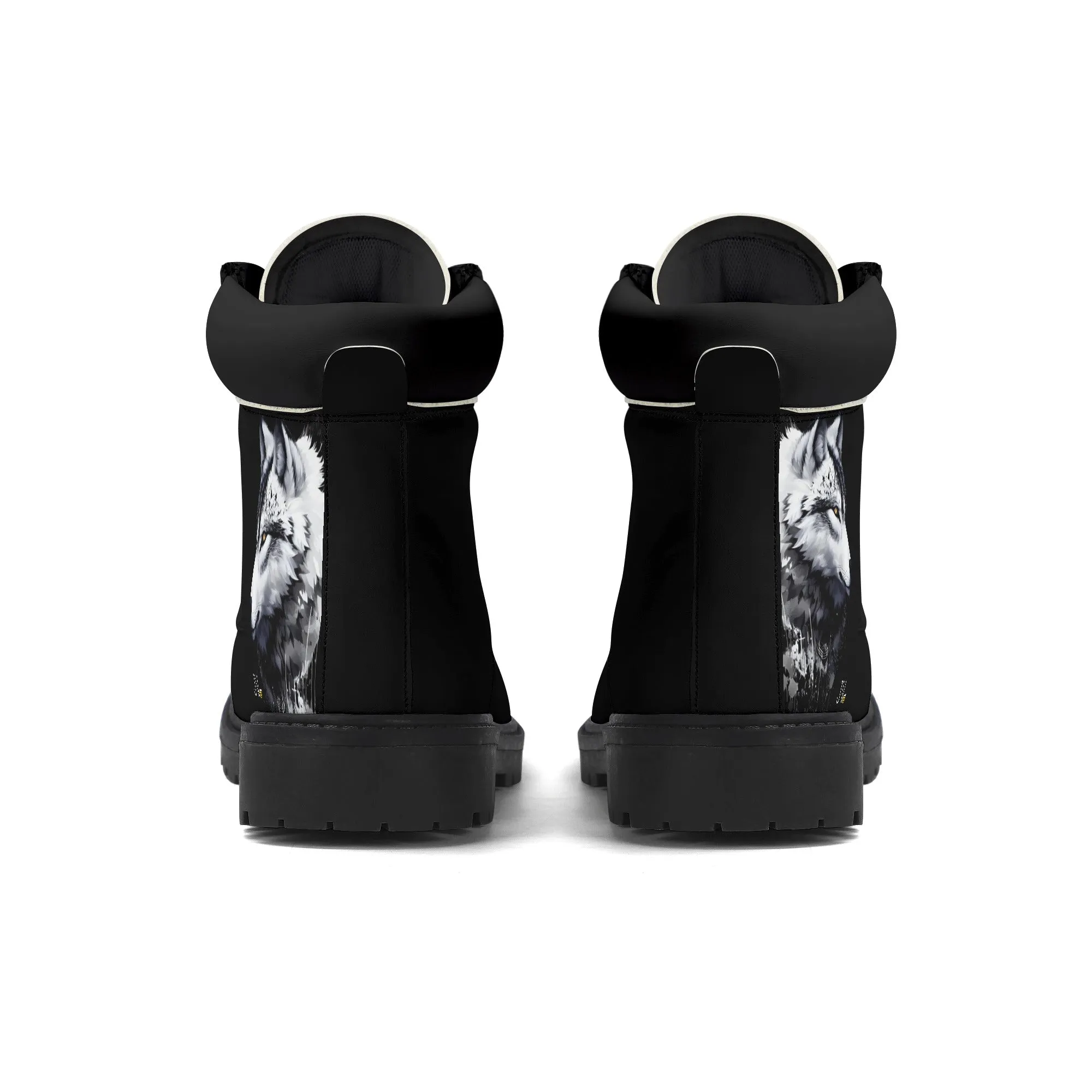 Mens Upgraded Black Outsole Leather All Season Boots
