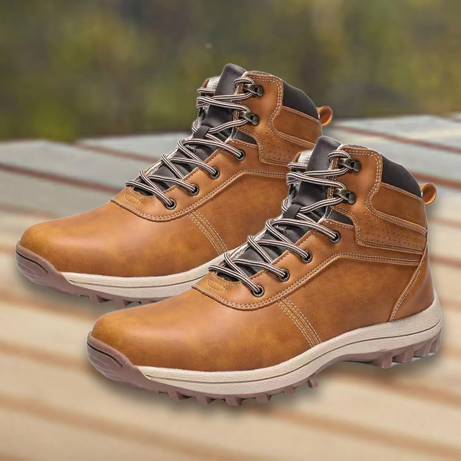 Mens Work Boots Soft Toe Hiking Sneakers Boot with Comfort Women's Safety Shoes Non Steel Toe Waterproof Outdoor Shoes Lightweight Anti Slip Hike Grounded Footwear