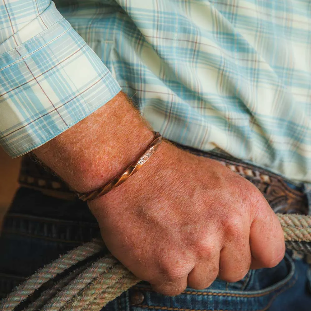 Montana Silversmiths Rustic Solstice Bronze Cuff Bracelet