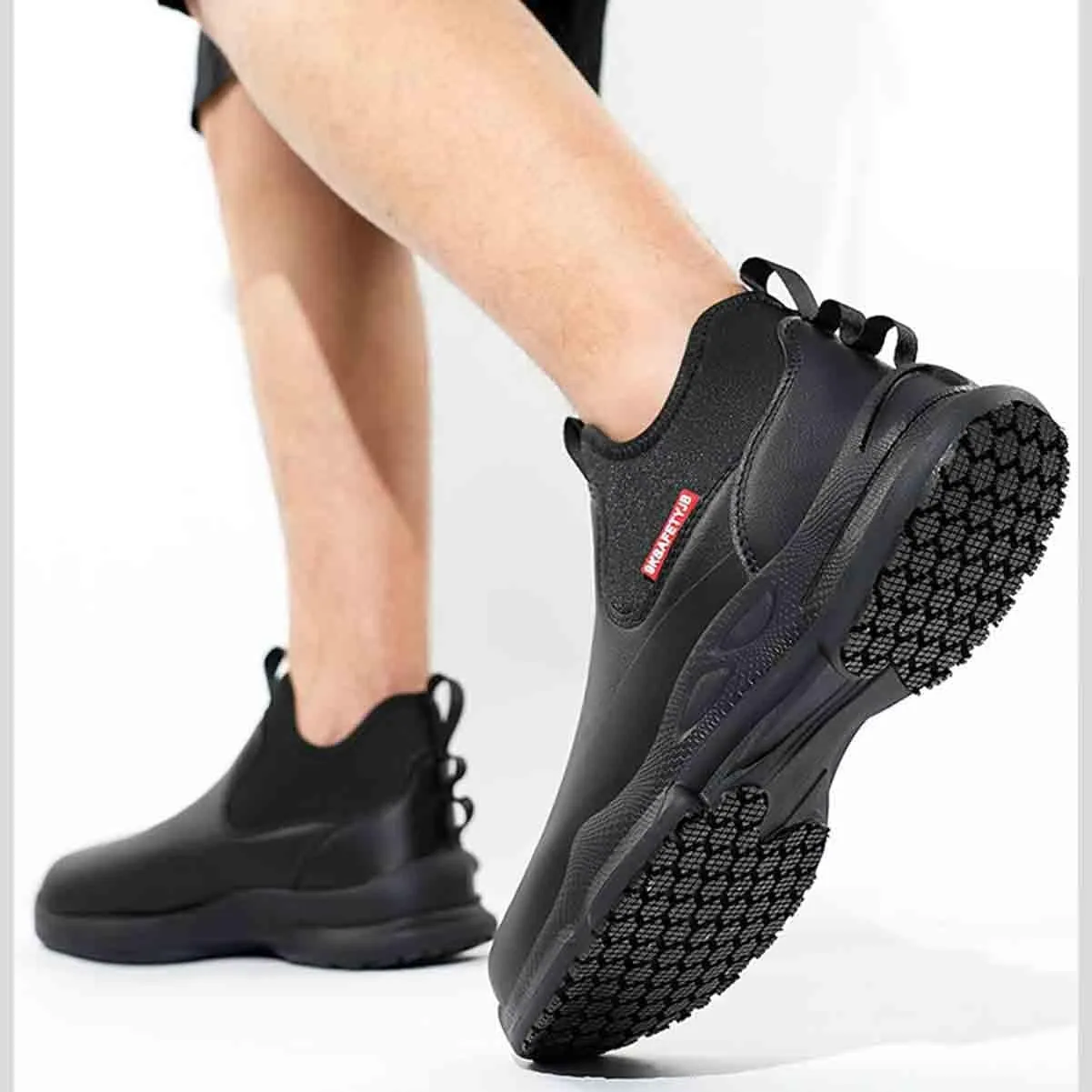 Non-Slip Chef Shoes, Lightweight & Waterproof Kitchen Shoes with Octopus-Suction Outsole for Oil & Wet Floor Grip