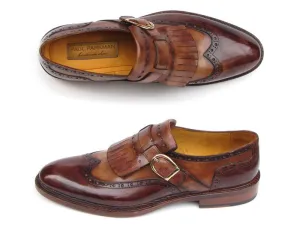 Paul Parkman Brown Wingtip Monkstrap Brogues