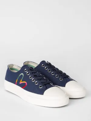 Paul Smith T Navy Canvas 'Kinsey' Trainers W1S-KIN08-GCVS-49