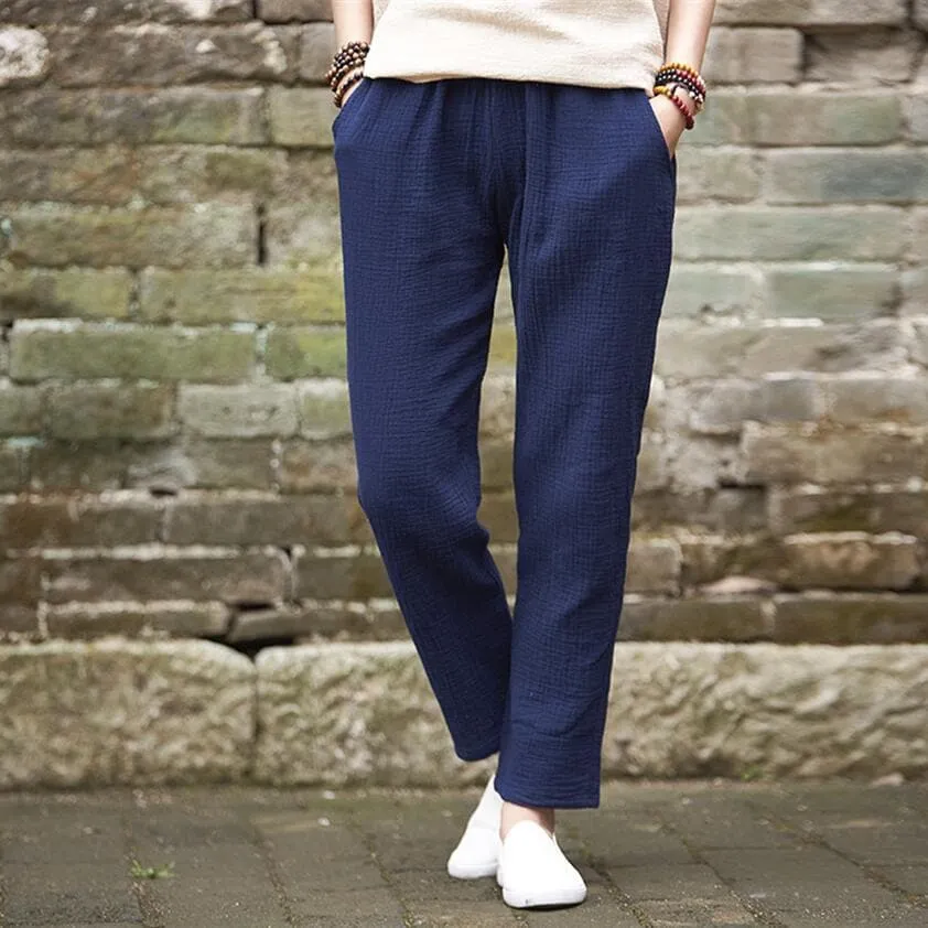 Plus Size Linen Pants