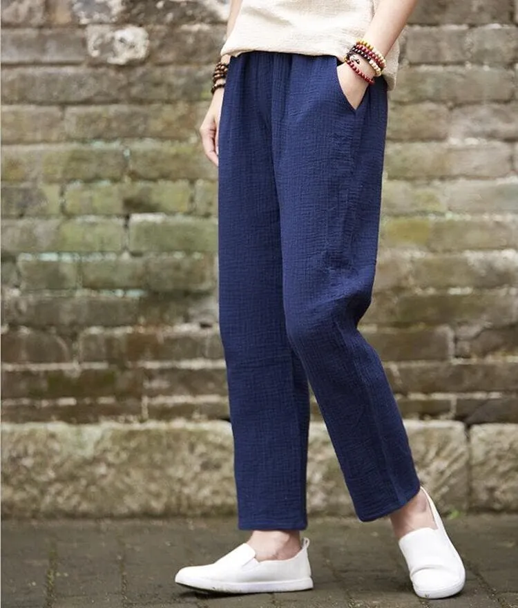 Plus Size Linen Pants