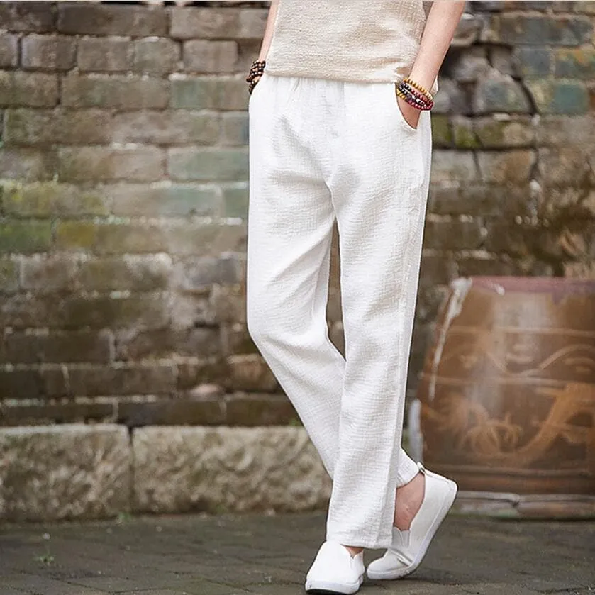Plus Size Linen Pants