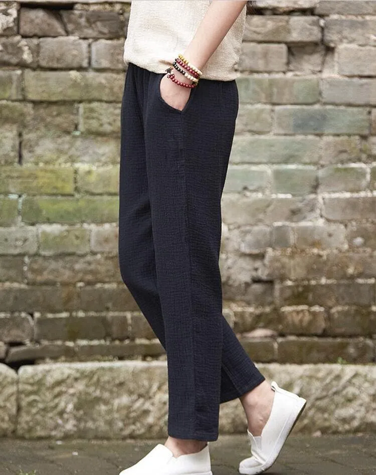 Plus Size Linen Pants