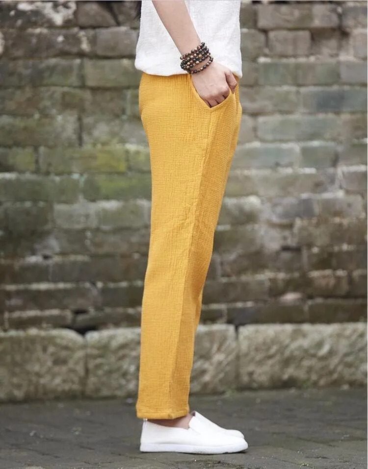 Plus Size Linen Pants