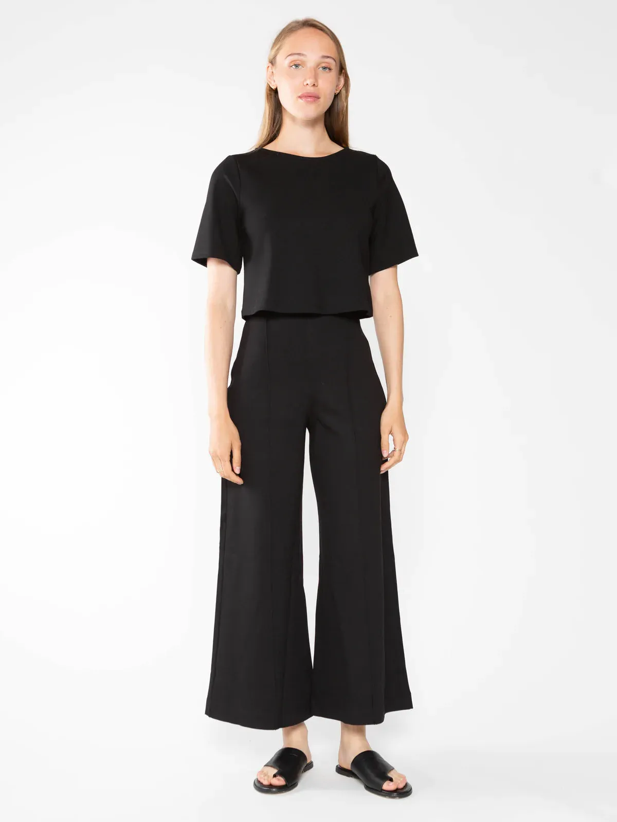 Ponte Knit Pants Cropped