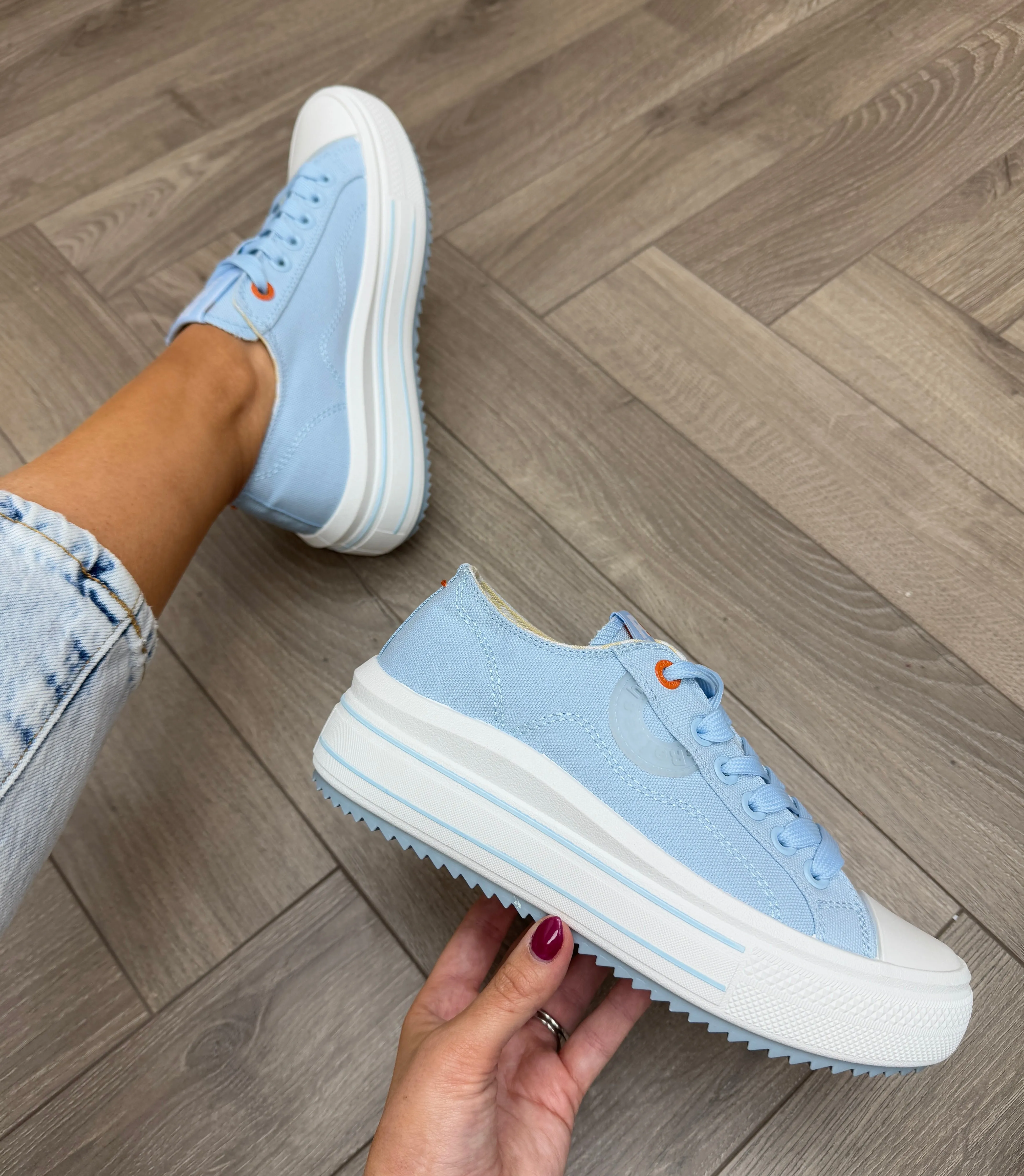 Refresh (SS25) Chunky Canvas Trainer 172719 - Jeans (R8)