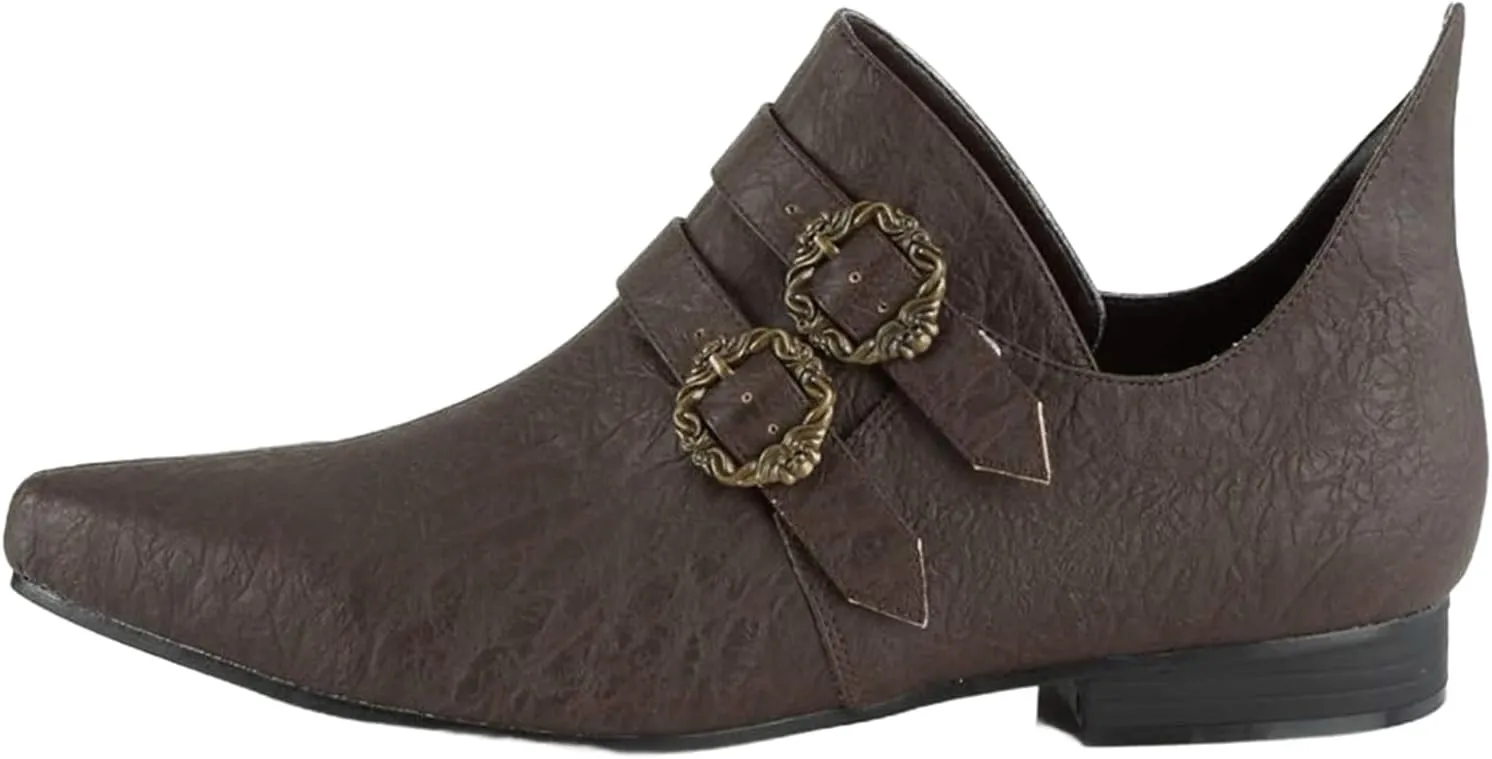 Retro Medieval Renaissance European Palace Buckle Shoes Prince Colonial Dancing Jazz Shoes Halloween Cosplay for Men