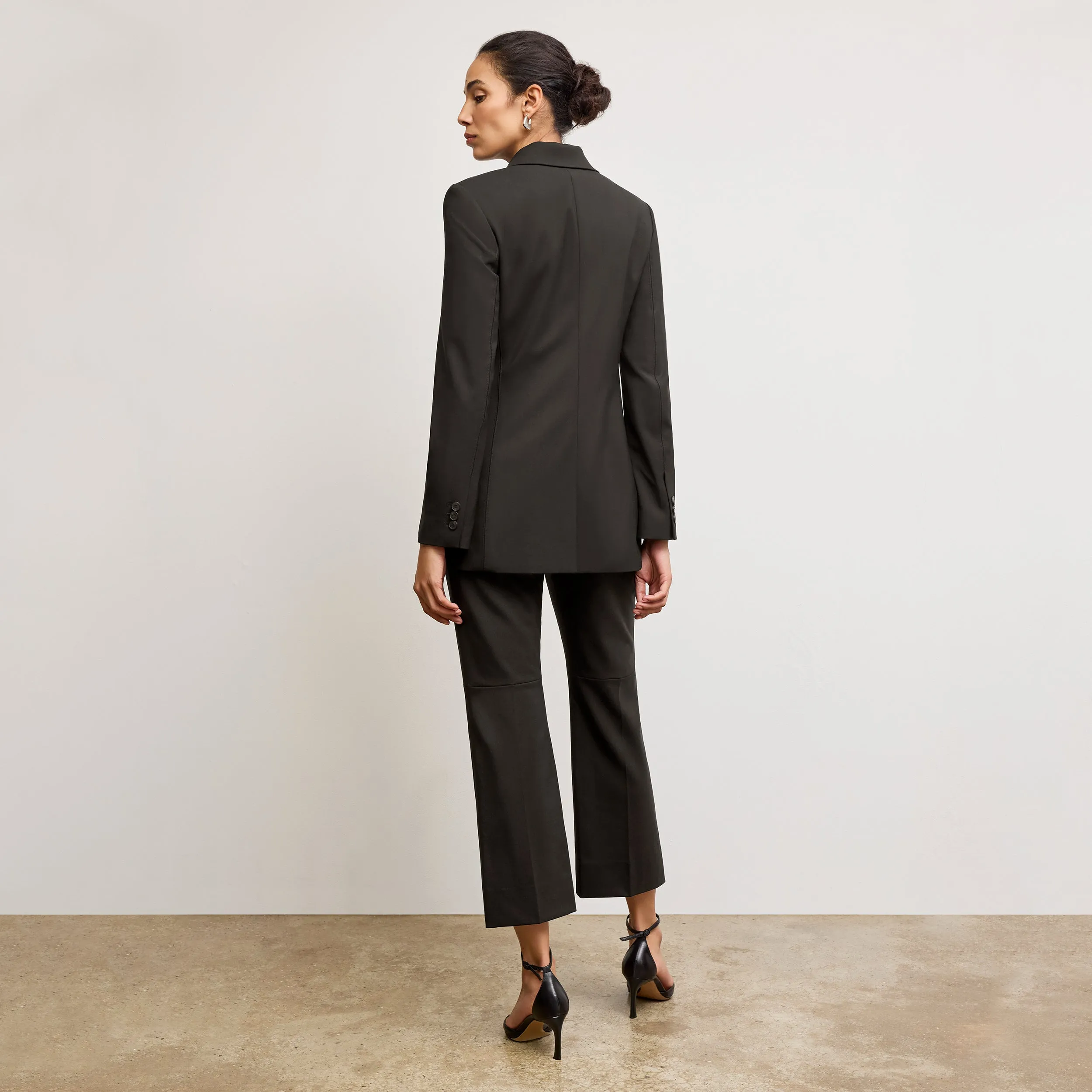 Rossi Executive Blazer - Washable Wool Twill :: Black