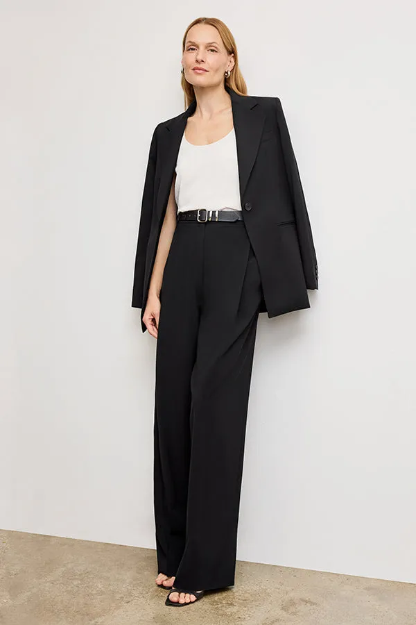 Rossi Executive Blazer - Washable Wool Twill :: Black
