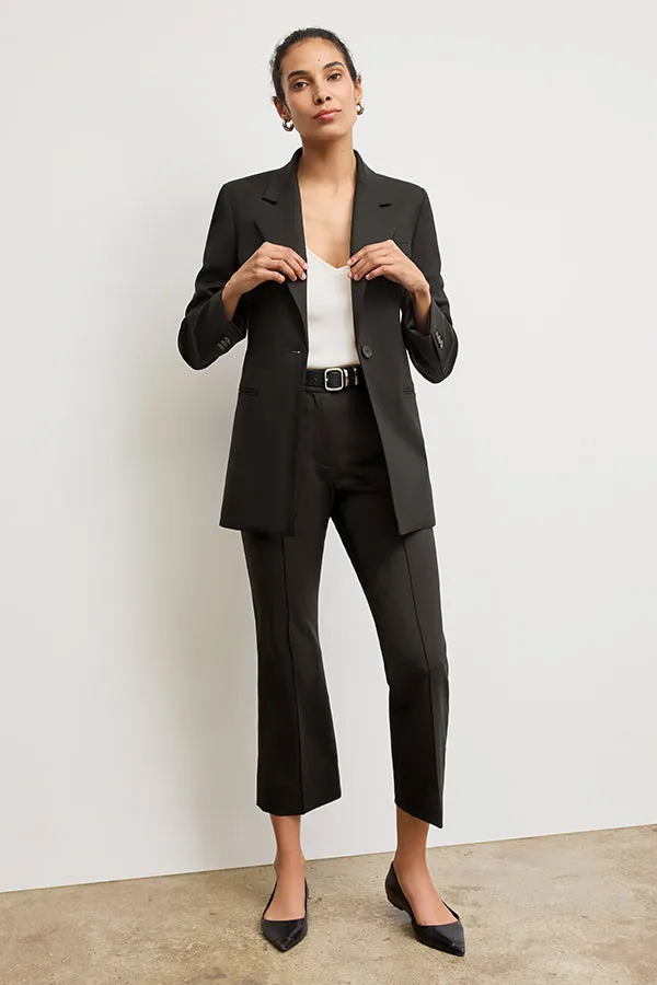 Rossi Executive Blazer - Washable Wool Twill :: Black