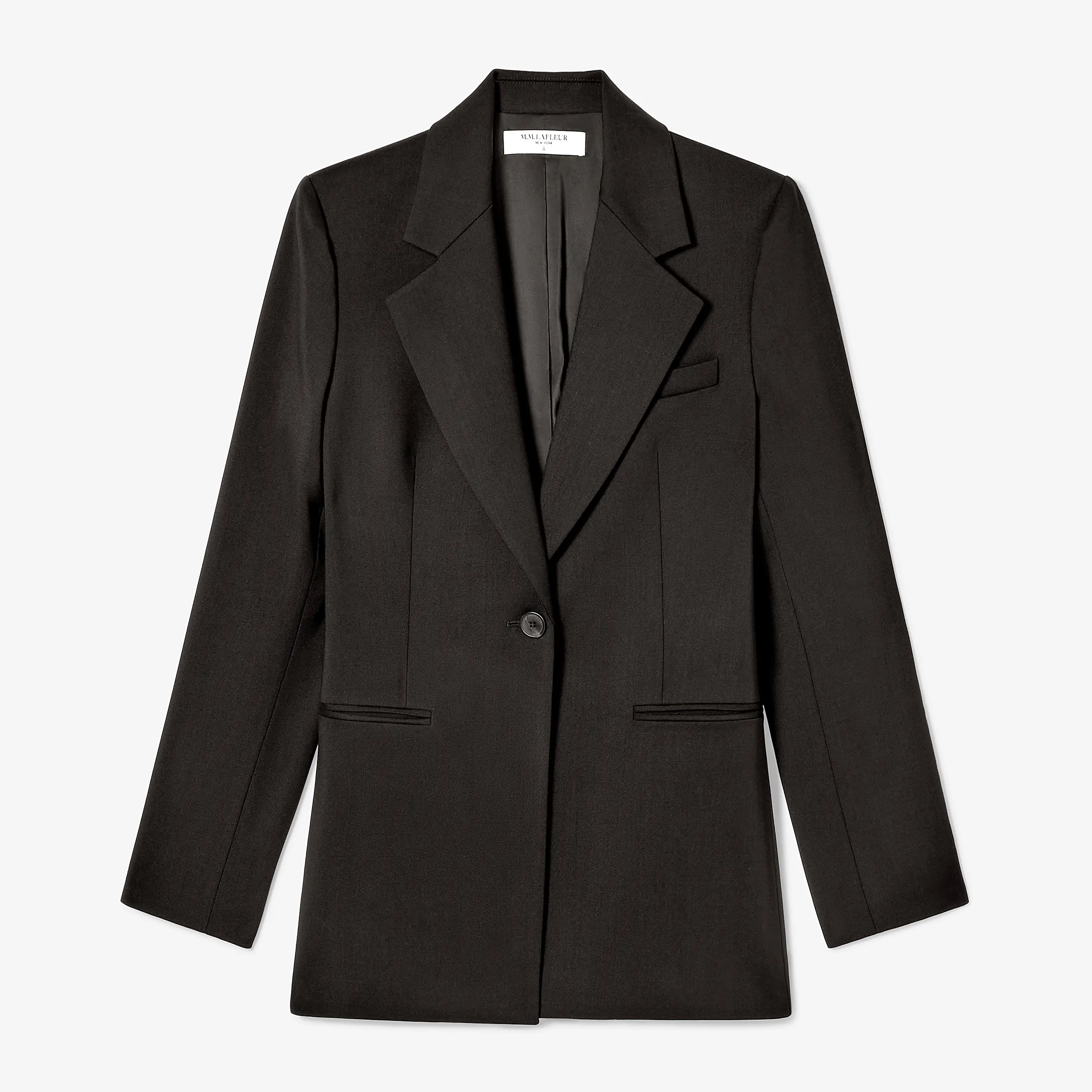 Rossi Executive Blazer - Washable Wool Twill :: Black