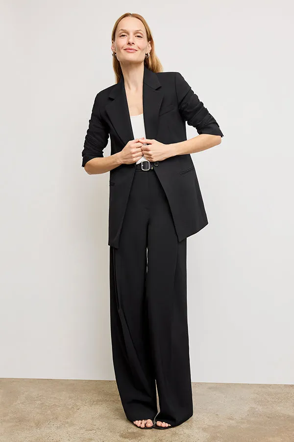 Rossi Executive Blazer - Washable Wool Twill :: Black