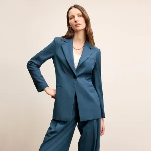 Rossi Executive Blazer - Wool Twill :: Bluebell