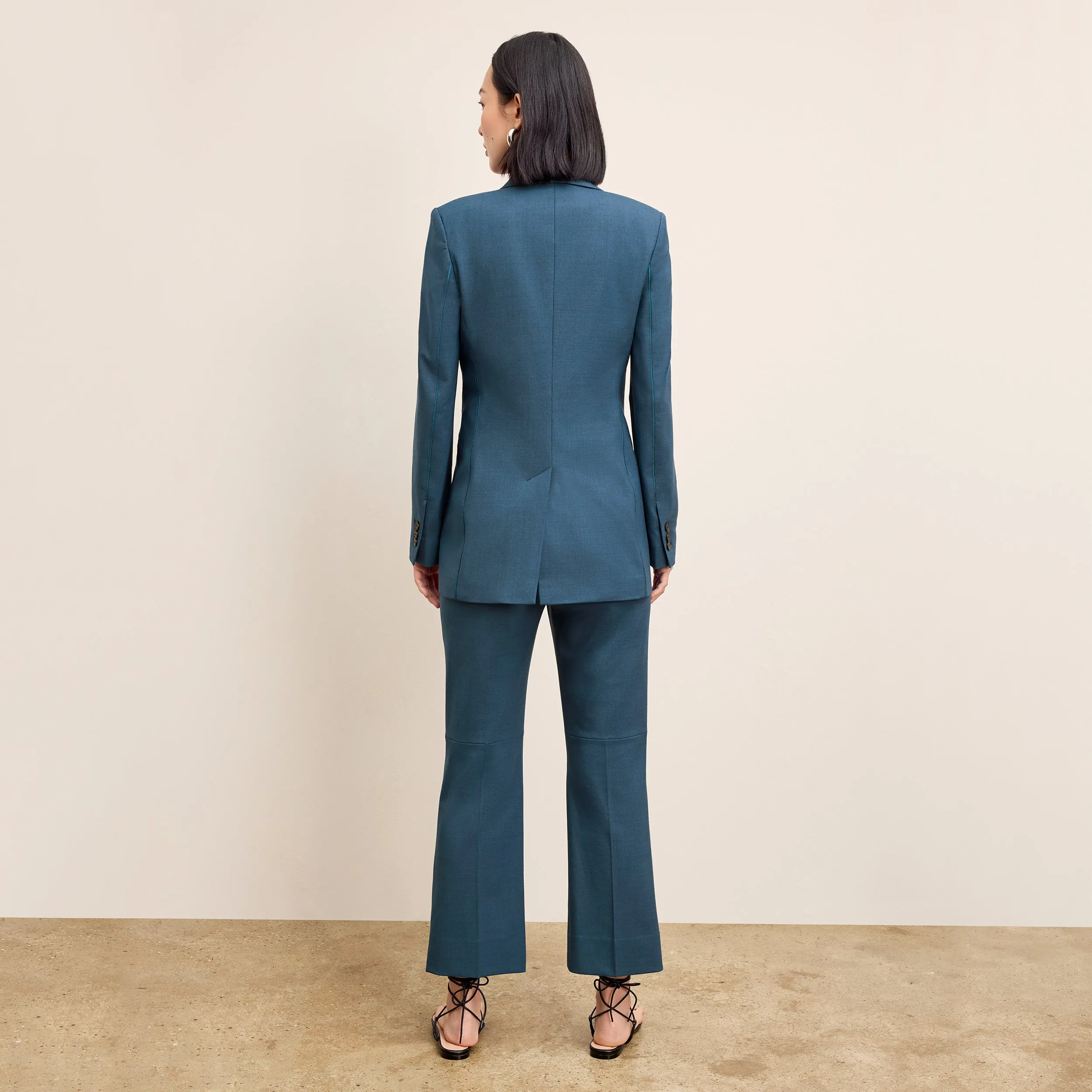 Rossi Executive Blazer - Wool Twill :: Bluebell