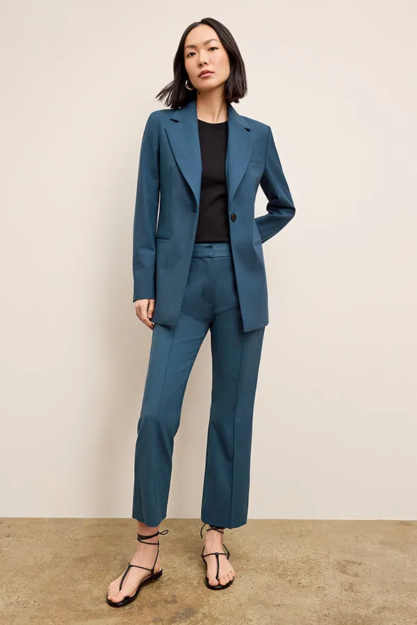 Rossi Executive Blazer - Wool Twill :: Bluebell