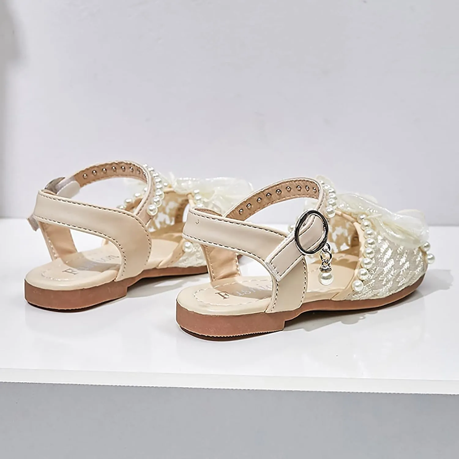 sfdgfhyf Little Kid Nonslip Sneakers Girls Sandals Kids Open Toe Ankle Strap Dress Shoes Wedding Party For Toddler Kids