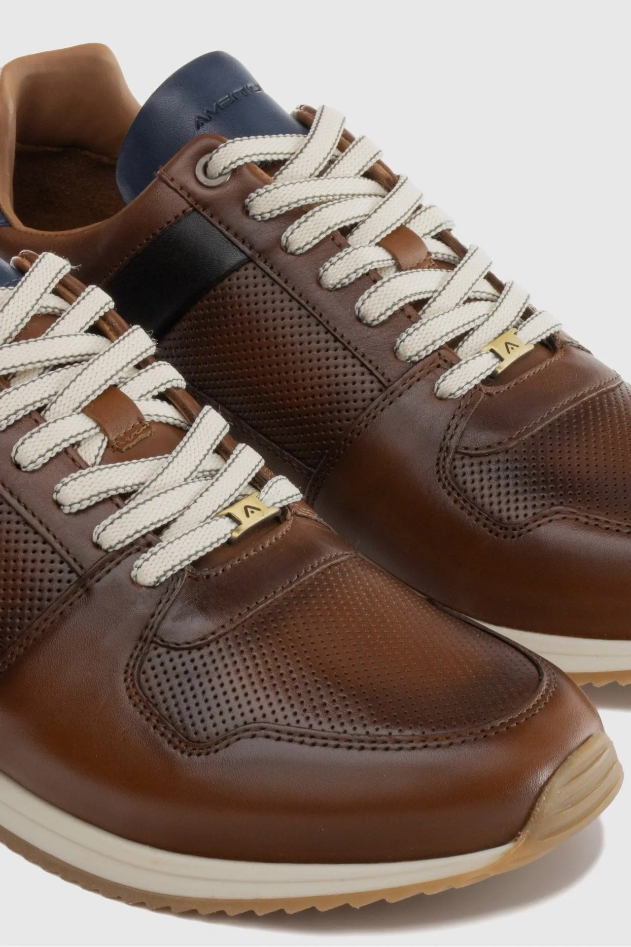 Slow Leather Trainers - Cognac