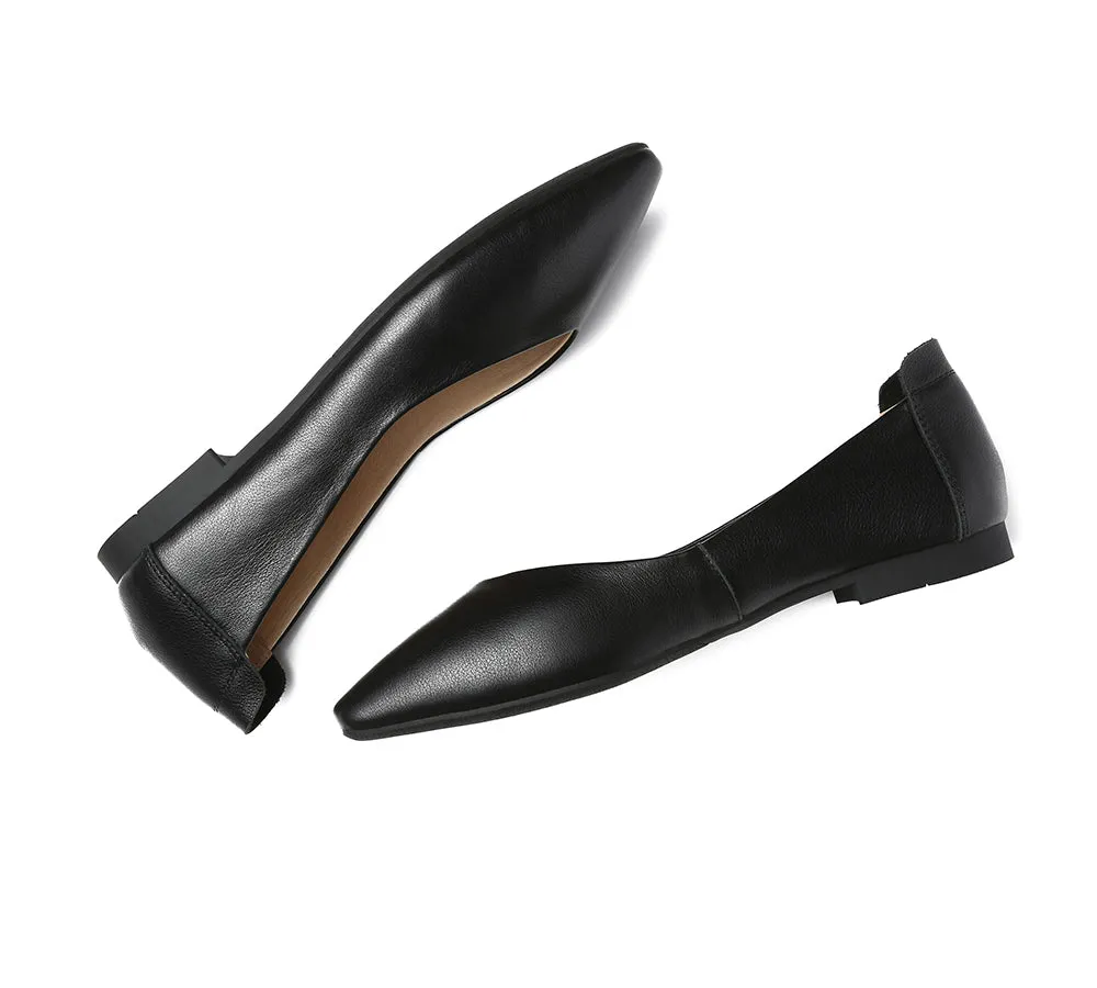 TARRAMARRA® Pointed Toe Leather Ballet Flats Women Everly