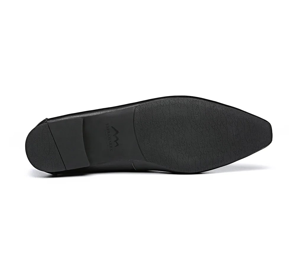 TARRAMARRA® Pointed Toe Leather Ballet Flats Women Everly