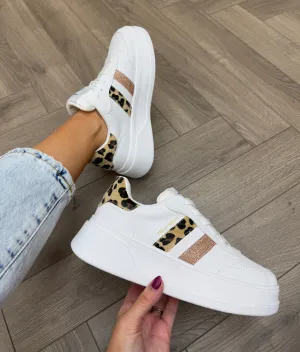 Teddy Smith (SS25) Chunky Trainer With Leopard Print Detail 120153 - Leopardo (TS14)