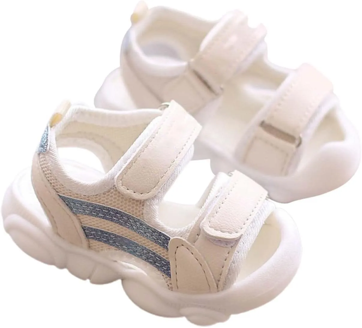 Toddler Infant Open Toe Sandals Summer Breathable Anti Slip Soft Sole Outdoor Beach Shoes for Boys Girls Unisex