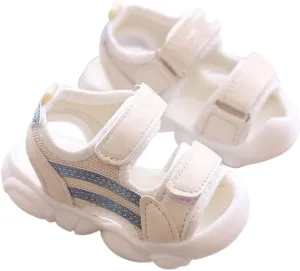 Toddler Infant Open Toe Sandals Summer Breathable Anti Slip Soft Sole Outdoor Beach Shoes for Boys Girls Unisex