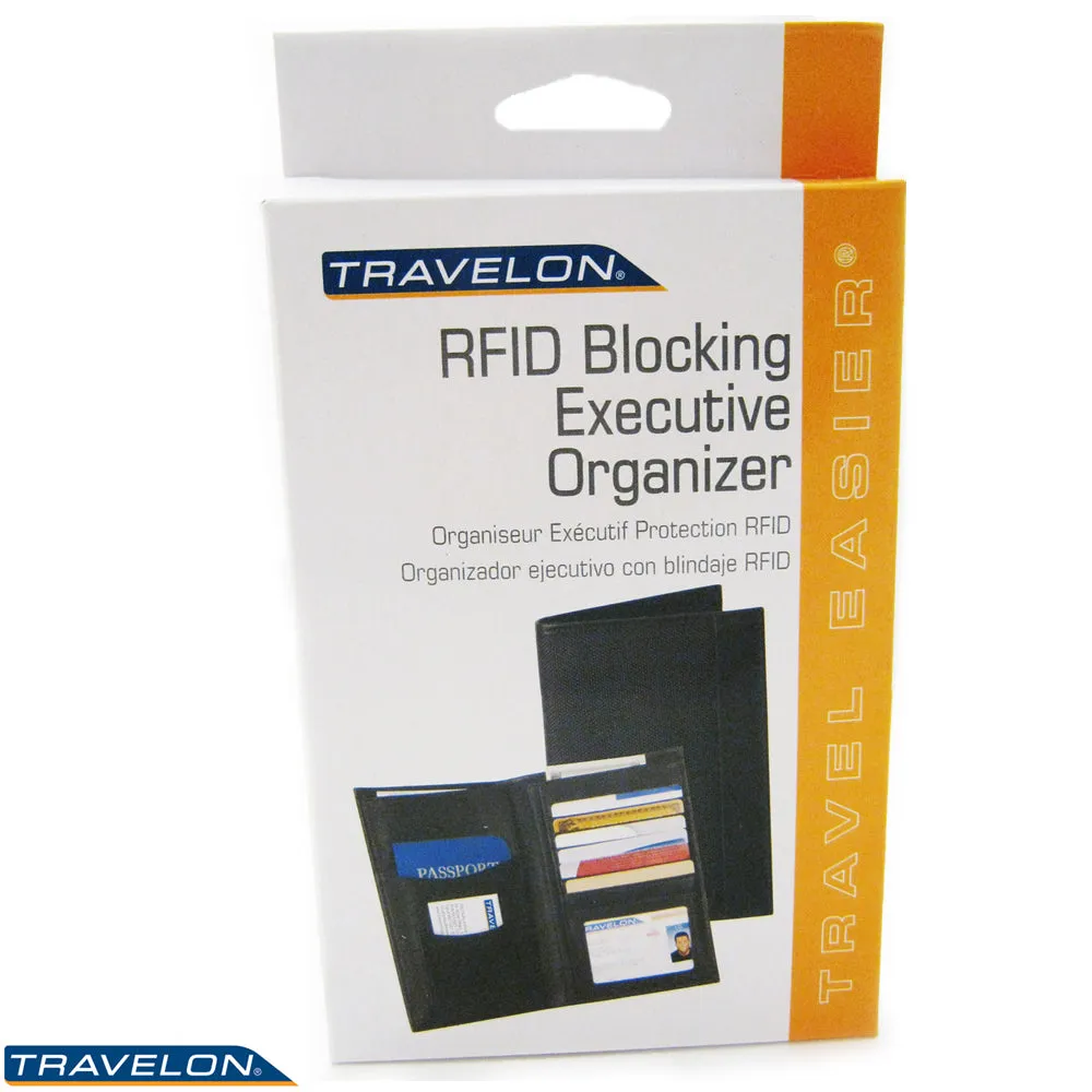 Travelon Passport Holder RFID Blocking Wallet Card ID Case Cover Organizer Black