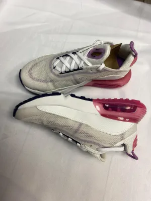 White and pink Nike running trainers, Nike, Size 4.5