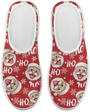 Women's Christmas Sneaker Casual Lightweight Low Top Running Shoes Cozy Slip On Non-Slip Holiday Walking Sneaker for Ladies US 5.5-11.5