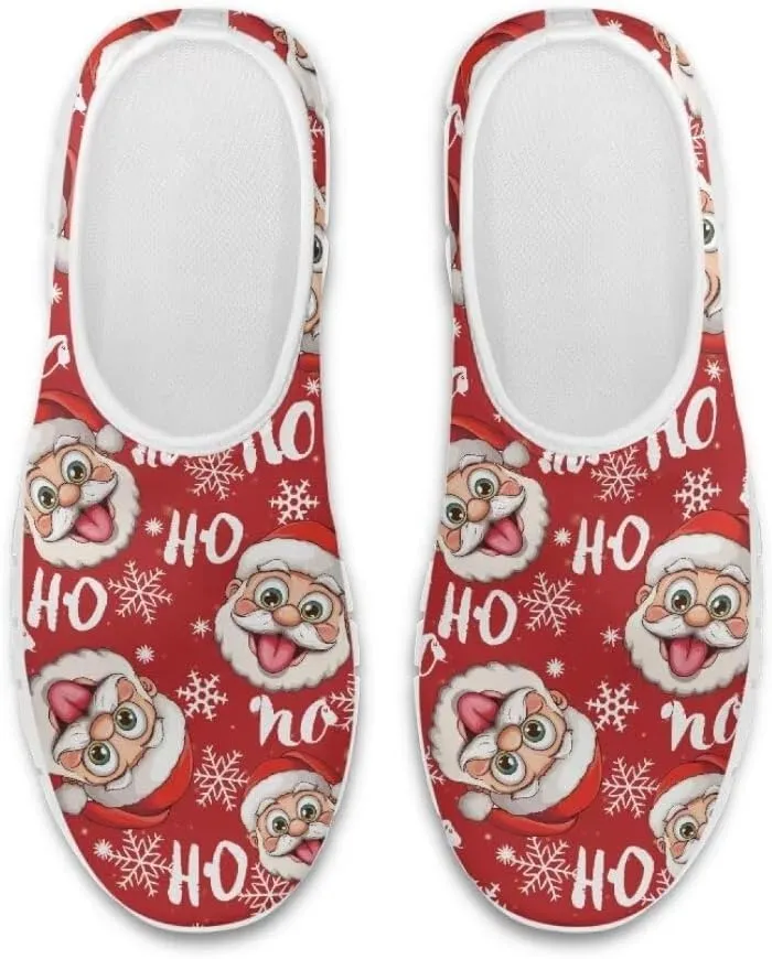Women's Christmas Sneaker Casual Lightweight Low Top Running Shoes Cozy Slip On Non-Slip Holiday Walking Sneaker for Ladies US 5.5-11.5